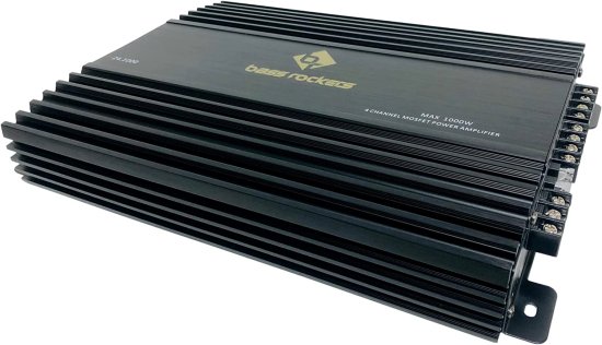 Bass Rockers 1000W/ 340W RMS (True Power) 4 チャンネル Class AB カーオーディオ ステレオ アンプ for 4 スピーカー or 2 スピーカー & サブウーフの通販は