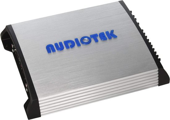 Audiotek At804S 4 チャンネルs Class Ab 2 Ohm Stable 1000W ステレオ Power カーアンプ Gray