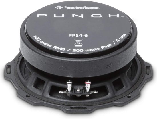 Rockford Fosgate PPS4-6 Punch Pro シングル 6.5" 4-Ohm ミッドレンジ 100W RMS / 200W Peak_4