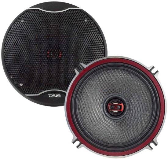DS18 EXL-SQ5.25-5.25 inch 3-OHMS High サウンドクオリティ スピーカー - Sleek Compact Design with A Chrome Finish - Superior Bass Response - 3