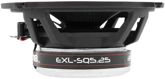DS18 EXL-SQ5.25-5.25 inch 3-OHMS High サウンドクオリティ スピーカー - Sleek Compact Design with A Chrome Finish - Superior Bass Response - 3_5