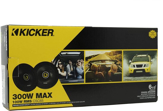 KICKER CSC65 CS シリーズ 6.5 Inch 300W 4 Ohm 2-Way カーオーディオ