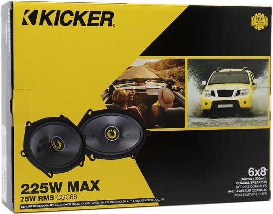 KICKER CS シリーズ CSC68 6 x 8 Inch カーオーディオ システム スピーカー, Black (2 Pack)_4