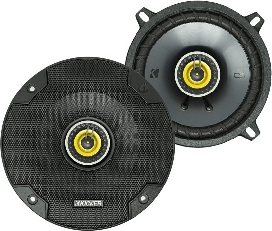 KICKER CS シリーズ CSC5 5.25-Inch カーオーディオ スピーカー with Woofers, Yellow (2 Pack)