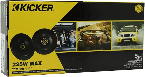 KICKER CS シリーズ CSC5 5.25-Inch カーオーディオ スピーカー with Woofers, Yellow (2 Pack)_4