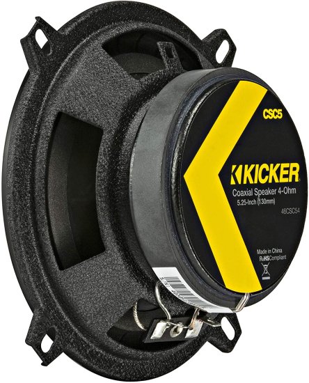 KICKER CS シリーズ CSC5 5.25-Inch カーオーディオ スピーカー with Woofers, Yellow (2 Pack)_6