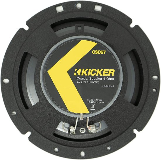 KICKER 46CSC674 CS シリーズ Low Profile 6.75 Inch 3.3 Ohm 100W RMS Power Factory Replacement コアキシャル カーオーディオ Sound システム スピ_3