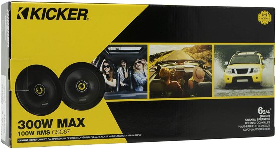 KICKER 46CSC674 CS シリーズ Low Profile 6.75 Inch 3.3 Ohm 100W RMS Power Factory Replacement コアキシャル カーオーディオ Sound システム スピ_4