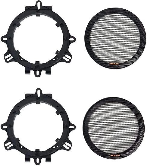 KICKER 47KSC6704 6.75 Inch KS シリーズ 2 Way コアキシャル ミッドレンジ スピーカー with Rubber Surrounds and Silk Dome ツイーター for カーオ_7