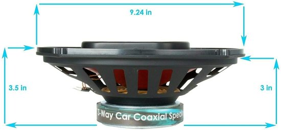 Audiobank 6x9 700W 3-Way + 6.5" 400W 4-Way カーオーディオ ステレオ コアキシャルスピーカー_5