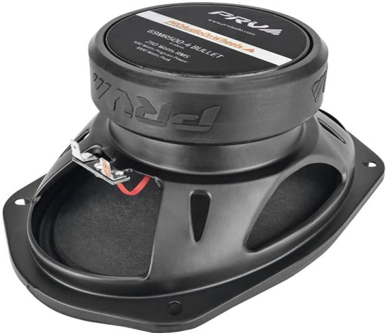 PRV AUDIO 69MR500-4 Bullet, 6x9 Inch ミッドレンジ スピーカー 4 Ohms, 250W RMS Power, 500W Program Power, Loudスピーカー for Pro カーオーディ_1