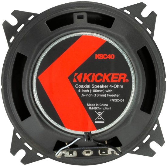 KICKER 47KSC404 KS シリーズ Low Profile 4 Inch 4 Ohm 15 to 75W RMS Power Factory Replacement コアキシャル カーオーディオ Sound システム スピ_5