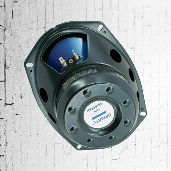 4X Gravity GR-6996H 6x9-Inch 4-Way 760 Peak Power TotalW CEA Rated コアキシャル カーオーディオ スピーカー with Silver Alpha Cellulose Cones_1
