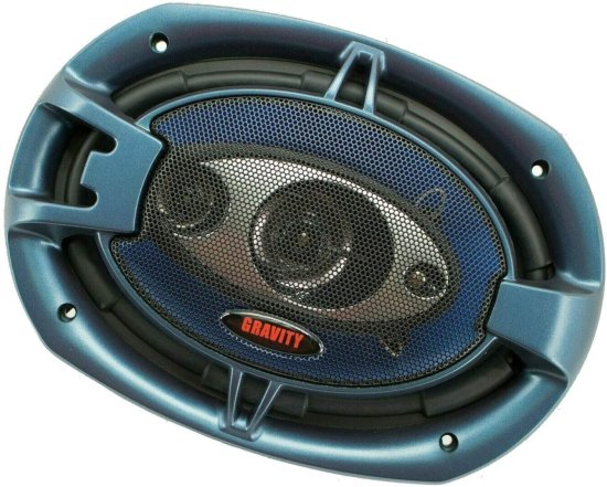 4X Gravity GR-6996H 6x9-Inch 4-Way 760 Peak Power TotalW CEA Rated コアキシャル カーオーディオ スピーカー with Silver Alpha Cellulose Cones_3