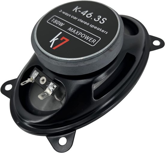4X Audiotek K7 ペア of K-46.3s 4x6-inchs 4"X6" 180w 3-Way Car ステレオ プロフェッショナル ハイパフォーマンス スピーカーシステム - Total 360W_3