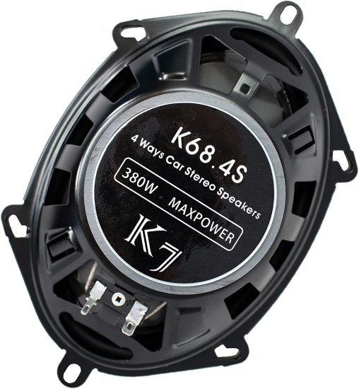 4X Audiotek K7 5x7 / 6x8 in 4-Way 380W コアキシャル カースピーカー CEA Rated 4 Ohm for Car, RV, ATV, Motorcyle (2 ペア) (4 スピーカー)_5