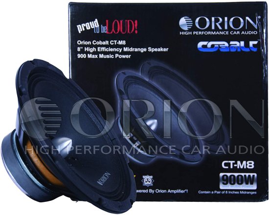 ORION Cobalt CT-M8 8" 4 Ohms シリーズ CT ミッドレンジ カーオーディオ Car ステレオ Mid スピーカー