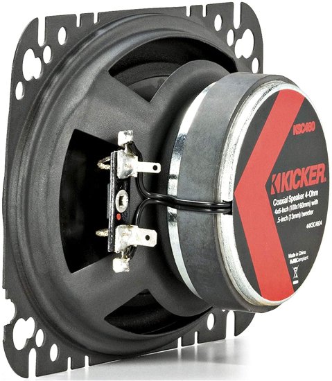 KICKER 47KSC4604 KS シリーズ Low Profile 4x6 Inch 4 Ohm 15 to 75W RMS Power Factory Replacement コアキシャル カーオーディオ Sound システム_6