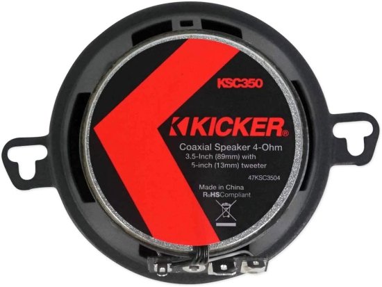 Kicker 47KSC3504 KS シリーズ カーオーディオ 3.5 Inch コアキシャル 15 to 50W RMS Power Factory Replacement カーオーディオ Sound システム スピ_6