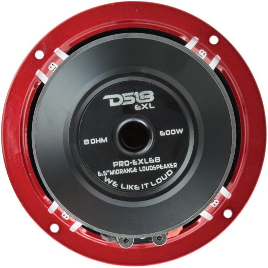 DS18 PRO-EXL68 Loudスピーカー - 6.5", ミッドレンジ, Red Aluminum Basket, 600W Max, 300W RMS, 8 Ohms, Ferrite Magnet - for The People Who Liv_4