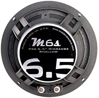 Massive Audio M6S MS シリーズ. 6.5 Inch 300W 4 Ohm Pro Audio ミッドレンジ Shallow Mount スピーカー for Cars Stage and DJ Appl