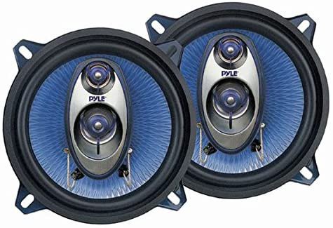 6.5 Three-Way Sound スピーカーシステム & Car Sound スピーカー (ペア) - アップグレードd Blue Poly Injection Cone 3-Way 200W Peak