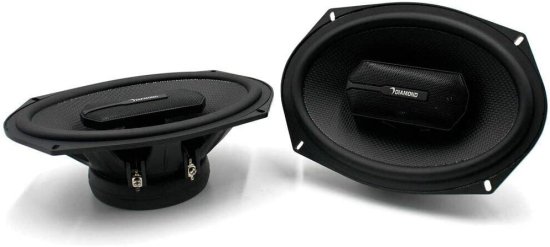 Diamond Audio D694 6"x9" 70W RMS Diamond シリーズ 4-Way コアキシャル カースピーカー + Free LAB Sticker