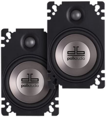 Polk Audio DB461P 4x6-Inch コアキシャル Plate-Style スピーカー (ペア, Black)