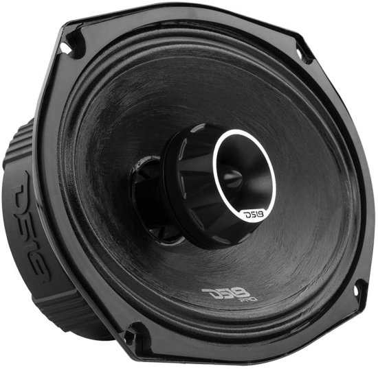 DS18 PRO-ZT69 6x9-Inch 2 Way Pro Audio ミッドレンジ スピーカー with Built-in Bullet ツイーター 4-Ohms 550W Max 275W RMS - Red