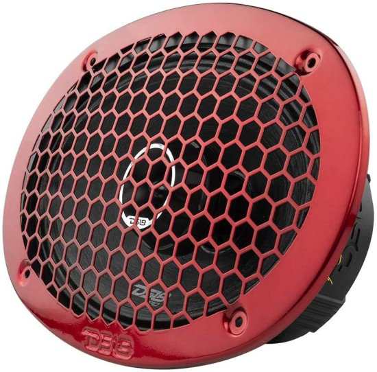 DS18 PRO-ZT69 6x9-Inch 2 Way Pro Audio ミッドレンジ スピーカー with Built-in Bullet ツイーター, 4-Ohms, 550W Max, 275W RMS - Red