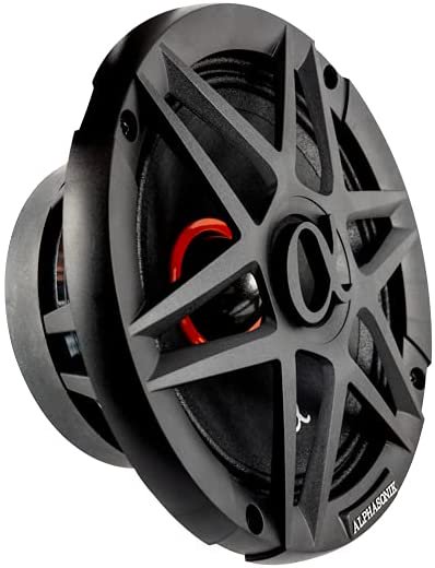 Alphasonik 1 ペア of ABM65 DYNAMIS シリーズ 6.5" 600W Max 150W RMS Mid-Range カーオーディオ スピーカー 4-Ohm Cloth Surround, Non Pressed Pap_2
