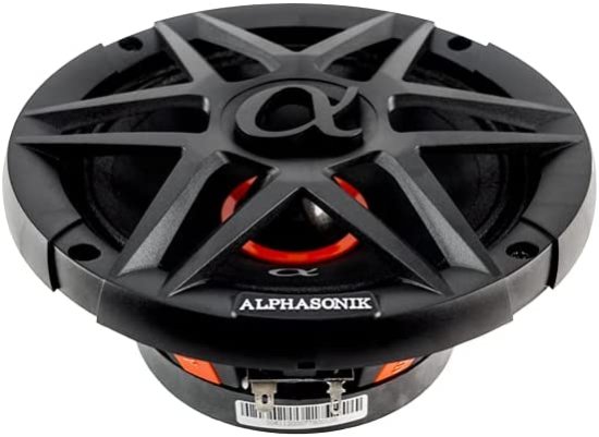 Alphasonik 1 ペア of ABM65 DYNAMIS シリーズ 6.5" 600W Max 150W RMS Mid-Range カーオーディオ スピーカー 4-Ohm Cloth Surround, Non Pressed Pap_3