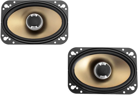 Polk Audio DB461 4-by-6-Inch コアキシャルスピーカー (ペア, Black)