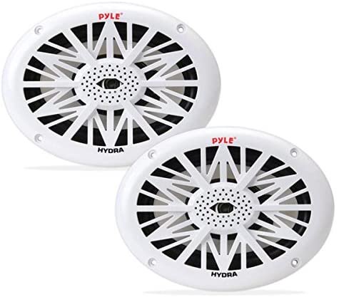 Pyle Sound Wall Mount スピーカー, 200W White & Pyle PLMR692 Floor Standing カースピーカー, Bluetooth White_4