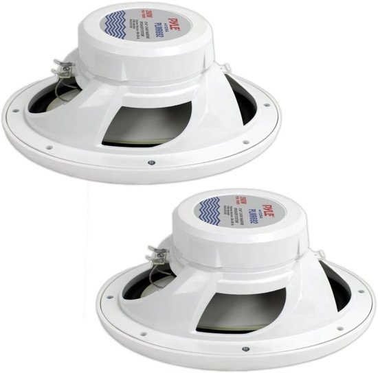 Pyle Sound Wall Mount スピーカー, 200W White & Pyle PLMR692 Floor Standing カースピーカー, Bluetooth White_6