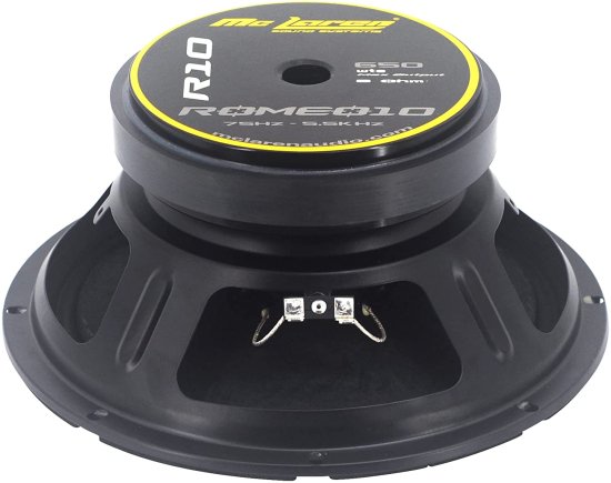 Mc Laren Sound システム ROMEO10 Midbass 10" Loudスピーカー 8 OHM 650 WTS Pro Audio カーオーディオ_1