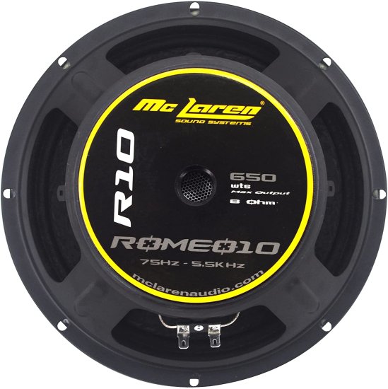 Mc Laren Sound システム ROMEO10 Midbass 10" Loudスピーカー 8 OHM 650 WTS Pro Audio カーオーディオ_3