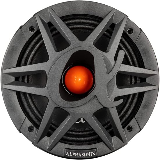 Alphasonik 1 ペア of VCA658 VENUM PRO シリーズ 6.5" 1400W Max 350W RMS Mid-Range カーオーディオ スピーカー 8-Ohm Proprietary Grille, Cast Ba_4