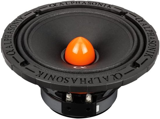 Alphasonik 1 ペア of VCA658 VENUM PRO シリーズ 6.5" 1400W Max 350W RMS Mid-Range カーオーディオ スピーカー 8-Ohm Proprietary Grille, Cast Ba_7