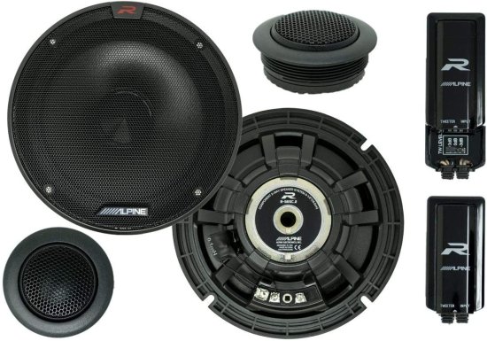 Alpine R-S65C.2 6.5 Inch コンポーネント 2-Way スピーカー (ペア)
