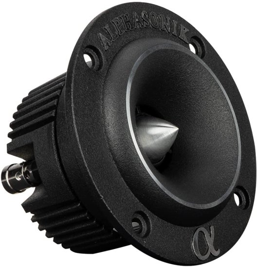Alphasonik 1 ペア of VNT1 VENUM PRO シリーズ Bullet ツイーター for カーオーディオ 400W MAX 100W RMS 1" Voice Coil, Neodymium Magnet, Cast Fr_2