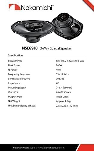 NAKAMICHI NSE6918 NAKAMICHI 6X9 INCHES 3-Way スピーカーの通販はau