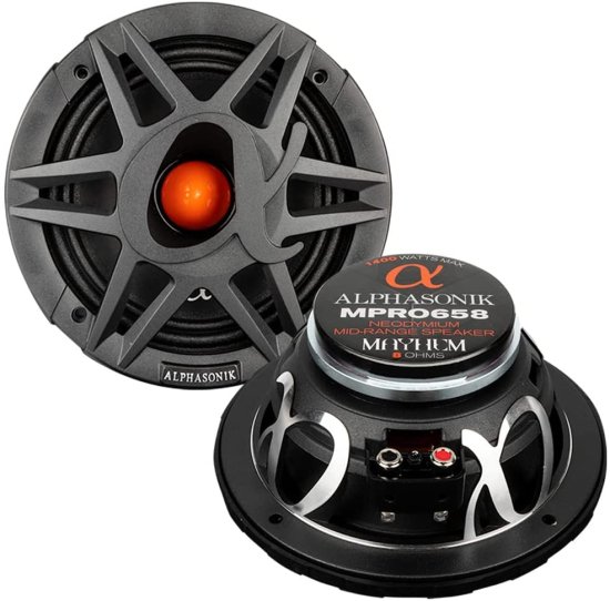 Alphasonik 1 ペア of MPRO658 Mayhem PRO シリーズ 6.5