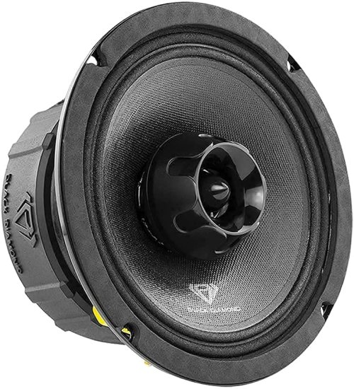 Black Diamond カーオーディオ 2000W 4CH アンプ + 4X 6.5 Mid Range スピーカー パッケージ_1