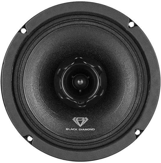 Black Diamond カーオーディオ 2000W 4CH アンプ + 4X 6.5 Mid Range スピーカー パッケージ_2
