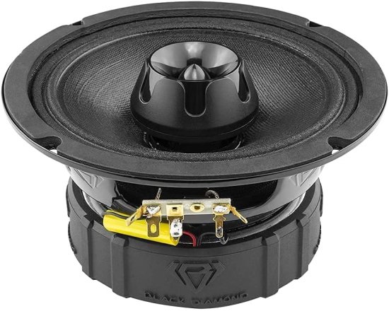 Black Diamond カーオーディオ 2000W 4CH アンプ + 4X 6.5 Mid Range スピーカー パッケージ_3