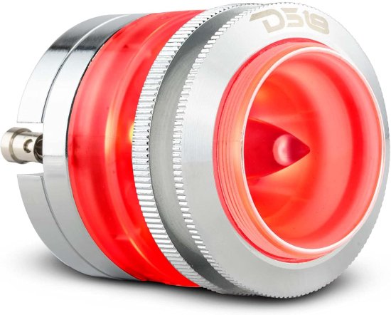 DS18 PRO-TW7L RGB Alluminum Super Bullet ツイーター With Neodymium Magnet- 1" Voice Coil, Polycarbonate Body and Bullet, 200W Max,100W RMS,