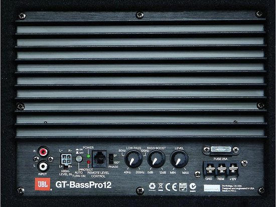 JBL GT-BassPro12 12-Inch (300mm) カーオーディオ Powered サブ 