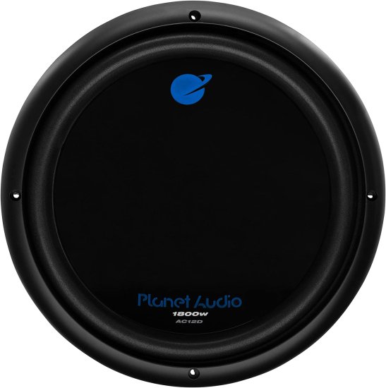 Planet Audio AC12D Car サブウーファー - 1800W Maximum Power, 12 Inch, Dual 4 Ohm Voice Coil, Sold Individually