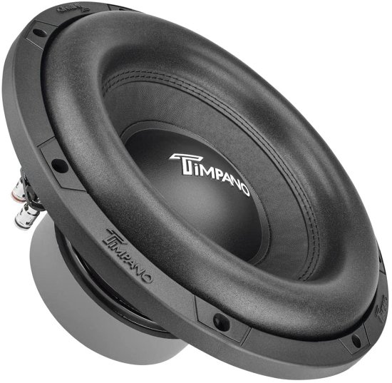 TIMPANO 12" Sub D4 1200W Max Power Dual 4 Ohm, 12 Inch Car サブウーファー 14 mm Xmax, TPT-T1000-12 D4, 2.4 in Voice Coil, Deep Low Tones Subの通販は